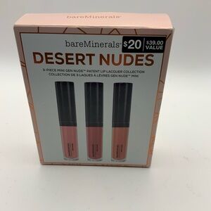 Bareminerals Desert Nudes 3 Piece Mini Lip Lacquer